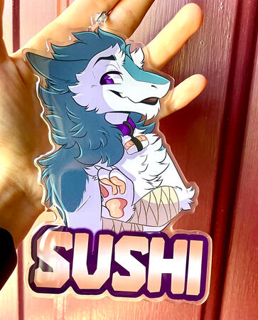 Sushi Acrylic Badge